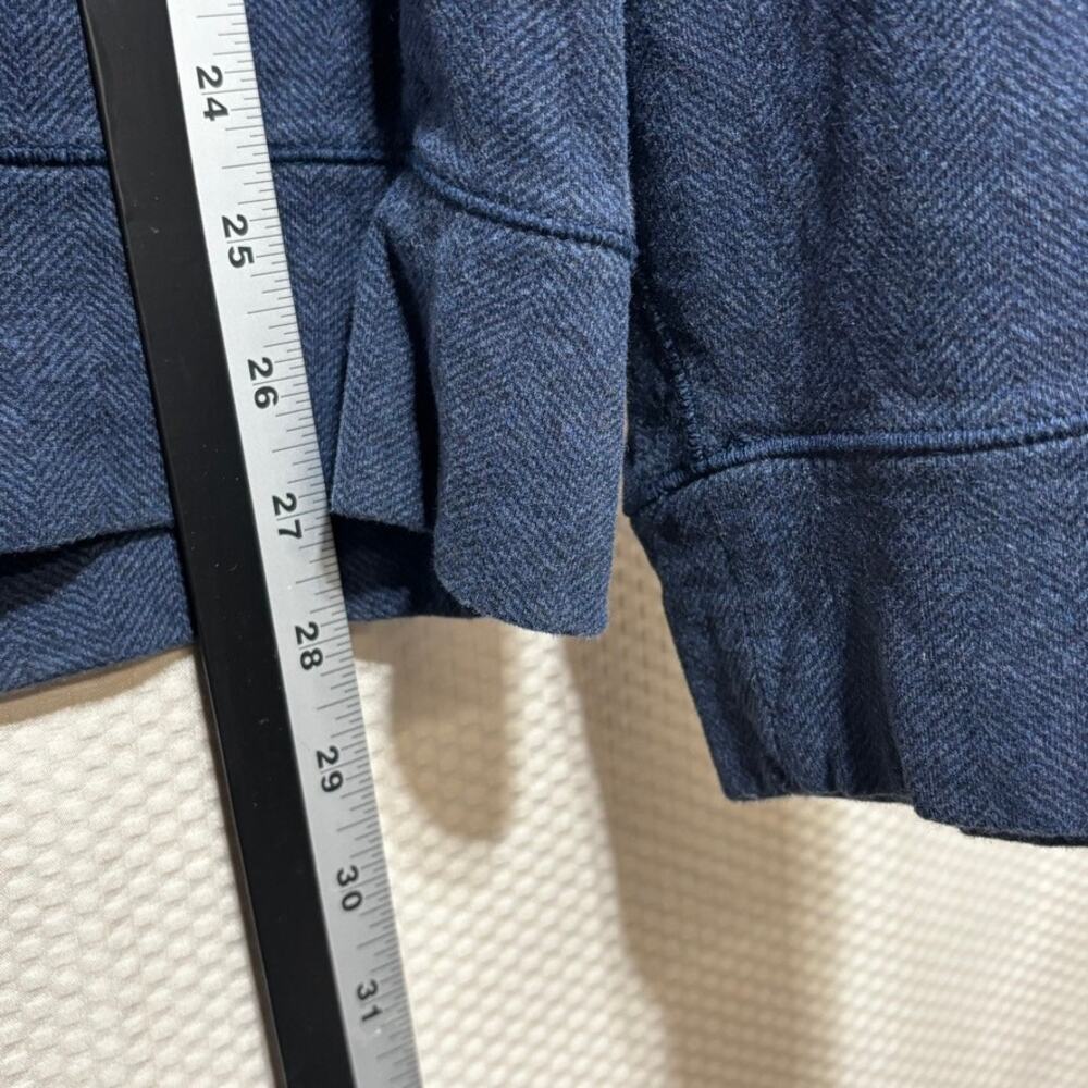 Polo Ralph Lauren Quarter Zip Pullover Sweater Mens XL Navy Blue Heathered - Picture 7 of 8